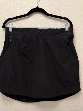Freely Black Athletic Skort Women’s Size [L] Zip Pocket Activewear